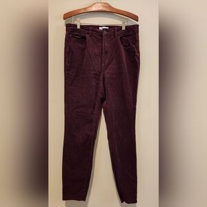 Like New Loft Curvy High Waist Skinny Corduroys Size 29